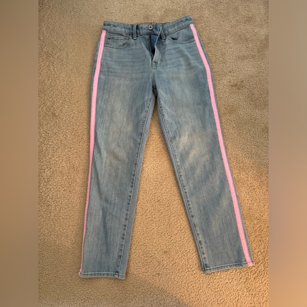 Talbots Modern Ankle Jeans- Embellished Amalfi Wash Size 4